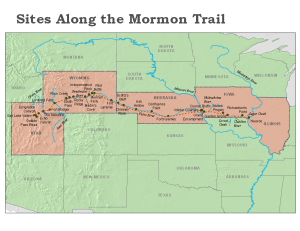 sites along the mormon trail