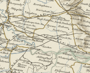 Eastrington map