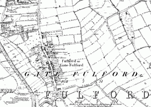 Gate Fulford 1851 map